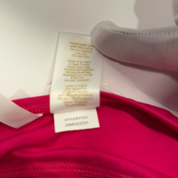 Anne Colle Live In Color Strapless Bandeau Keyhole Shirred One Piece Swimsuit - Picture 10 of 10